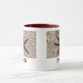 Zeesterren Oceaan Strand Retro Souvenir Mok (Midden)