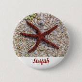 Zeesterren Oceaan Strand Retro Souvenir Ronde Button 5,7 Cm (Voorkant)