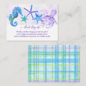 Zeesterren Octopus Seahorse Beach Meisje Baby show Informatiekaartje (Voorkant / Achterkant)