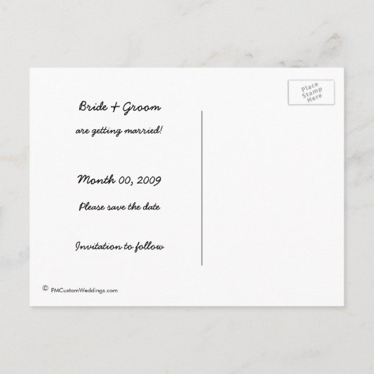 Zeesterren op het strand Save the Date Briefkaarte Aankondigingskaart (Achterkant)