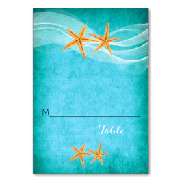 Zeesterren paar en sluier strand trouwplaats kaart