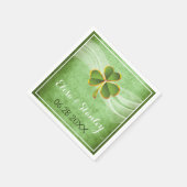 Zeesterren paar en sluier turquoise strand bruilof servet (Hoek)