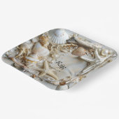 Zeesterren parels schelpen Driftwood Beach Papieren Bordje (Gebogen)