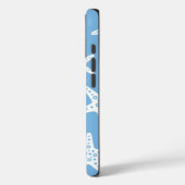Zeesterren patroon blauw Case-Mate iPhone case (Achterkant / Links)