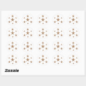 Zeesterren Patroon (geometrisch) Ronde Sticker (Vel)