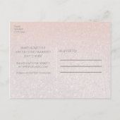 Zeesterren Peach & Cream Beach Bruiloft Save the D Aankondigingskaart (Achterkant)