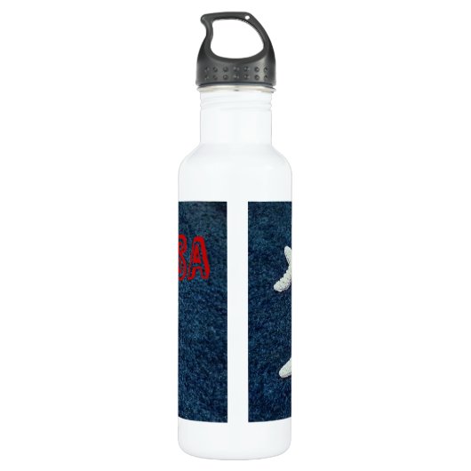 Zeesterren Rood Wit en Blauw USA Patriotic Nautica Waterfles (Achterkant)