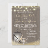 Zeesterren Rustieke Oceaan Drift Hout en Lichten Kaart (Voorkant)