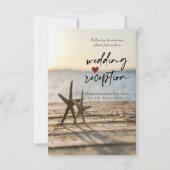 Zeesterren Sand Beach  Receptie Kaart (Voorkant)