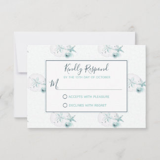 Zeesterren schelpen moderne elegante strand RSVP b