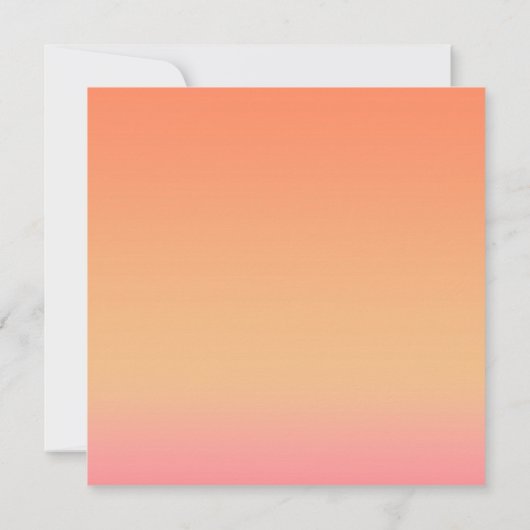 Zeesterren Sinaasappel & Roze Strand Zomer Vrijgez Kaart (Achterkant)