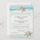 zeesterren tropisch strand rustiek kaart (Voorkant)