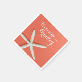 Zeesterren Vingers Strand | koraal Servet (Hoek)