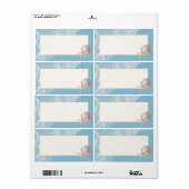 Zeesterren Zand Dollar en Kant Blauw Etiket (Full Sheet)