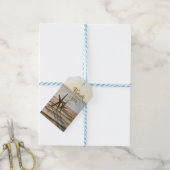 Zeesterren Zandstrand Cadeaulabel (Met Touw)