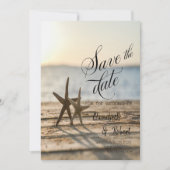 Zeesterren Zandstrand Save The Date (Voorkant)