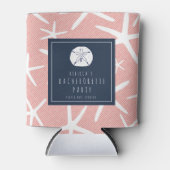 Zeesterrenkoraal en marine Florida Beach Bachelore Blikjeskoeler (Voorkant)