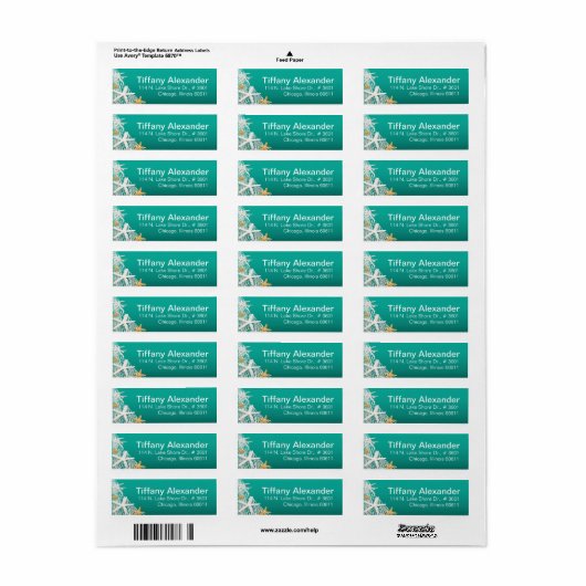 Zeesterrennetten strand | Aqua Etiket (Full Sheet)