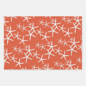 Zeesterrenpatroon Koraalroze Inpakpapier Vel (Voorkant 3)