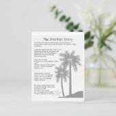 Zeesterrenverhaal, zeesterren gooier, zeesterren g briefkaart (Staand voorkant)