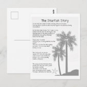 Zeesterrenverhaal, zeesterren gooier, zeesterren g briefkaart (Voorkant / Achterkant)