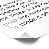 Zeesterrenverhaal, zeesterren gooier, zeesterren g foto afdruk (Hoek)