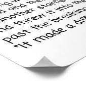 Zeesterrenverhaal, zeesterren gooier, zeesterren g poster (Hoek)