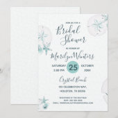 Zeesterschelpen Modern Elegant Beach Vrijgezellenf Kaart (Voorkant / Achterkant)