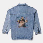 Zeestervis vorm nautische strand gemakkelijk aange denim jacket (Achterkant)