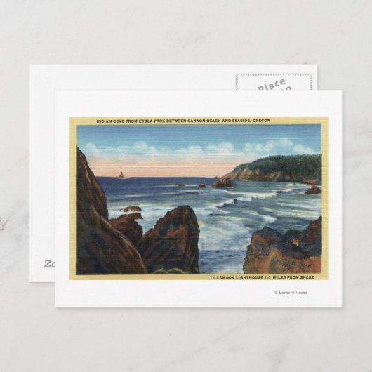 Zeestralen en kanonstrand, Oregon Briefkaart (Voorkant / Achterkant)