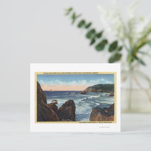 Zeestralen en kanonstrand, Oregon Briefkaart (Staand voorkant)