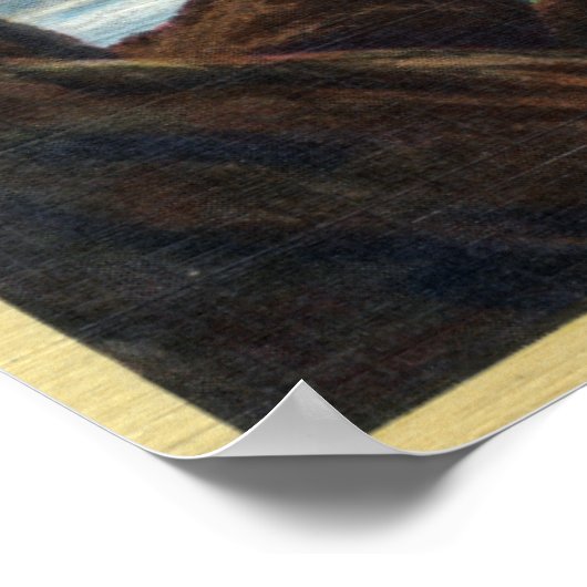 Zeestralen en kanonstrand, Oregon Poster (Hoek)