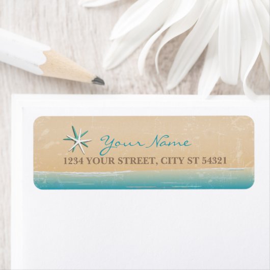 Zeestrand, Adresetiketten Etiket (Insitu)