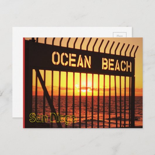 Zeestrand Briefkaart (Voorkant / Achterkant)