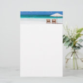 Zeestrand Briefpapier (Staand voorkant)