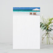 Zeestrand Briefpapier (Staand voorkant)