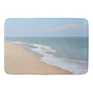 Zeestrand en golven badmat