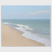 Zeestrand en golven cadeaupapier (Vlak)