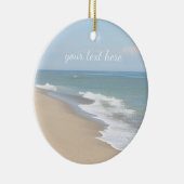 Zeestrand en golven keramisch ornament (Rechts)