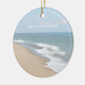 Zeestrand en golven keramisch ornament (Links)