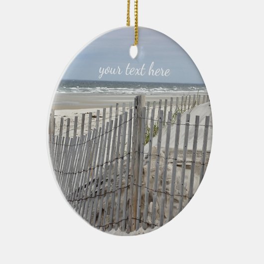 Zeestrand en strand keramisch ornament (Rechts)