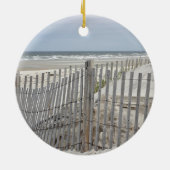 Zeestrand en strand keramisch ornament (Achterkant)