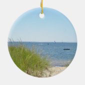 Zeestrand Keramisch Ornament (Achterkant)