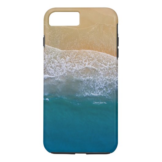 Zeestrand met pure blauwe golf Case-Mate iPhone case (Achterkant)