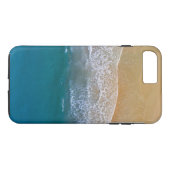 Zeestrand met pure blauwe golf Case-Mate iPhone case (Achterkant (Horizontaal))