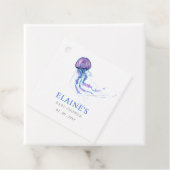 Zeestrand onder het Baby shower van de Zee Bedankjes Labels (In situ)