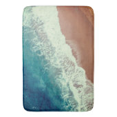 Zeestrand op zee en zomerzee badmat (Voorkant Verticaal)