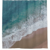 Zeestrand op zee en zomerzee douchegordijn (Voorkant)