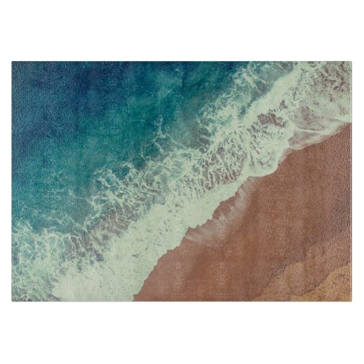 Zeestrand op zee en zomerzee snijplank (Voorkant)