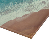 Zeestrand op zee en zomerzee snijplank (Hoek)